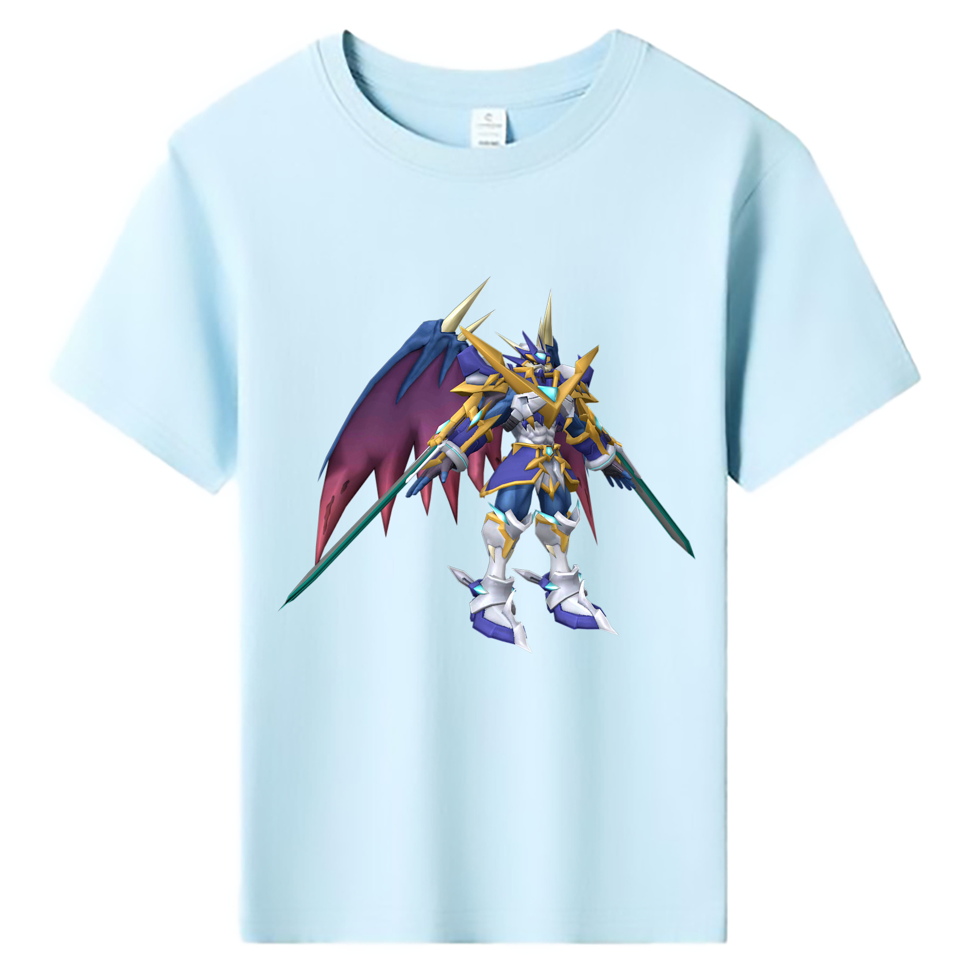 （画像用） Digimon デジタルモンスター/デジモン 綿100％キッズTシャツ（フロントプリント）